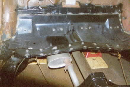 The rear floor 